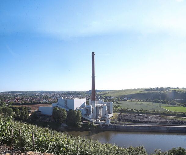 Kraftwerksgelände in Walheim: Der Energiekonzern EnBW will hier auch noch eine Klärschlammverwertungsanlage bauen.