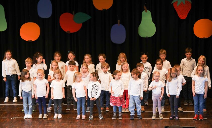 Zwischen drei und sieben Jahre alt sind die jüngsten Sänger der Besigheimer Chorgemeinschaft.