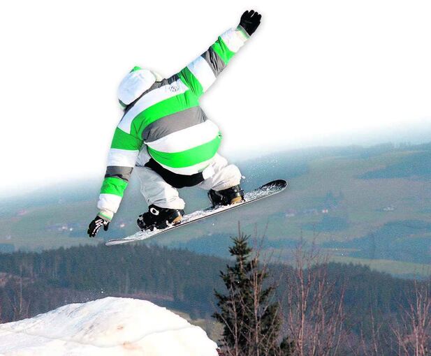 Snowboarden im Schwarzwald