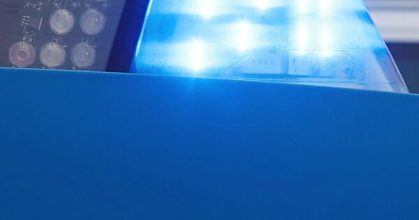 Polizeieinsatz wegen eines Unfalls.