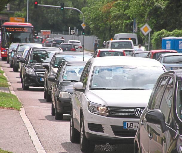 Stau – ein vertrautes Bild in Bietigheim-Bissingen. Von Mai an soll es aber noch dicker kommen, so die Befürchtungen.