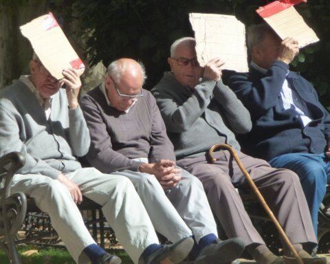 Ferienaktion 2017 schlafende Rentner