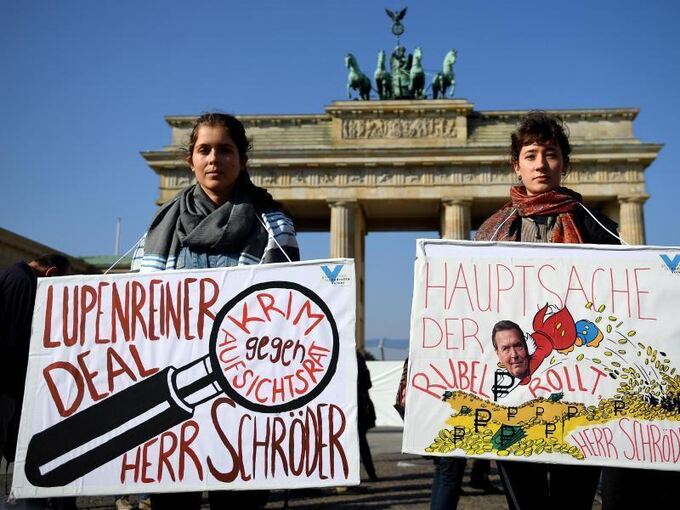 Protest gegen Schröder