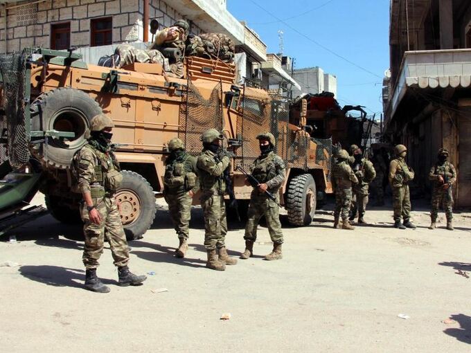 Türkische Soldaten in Afrin