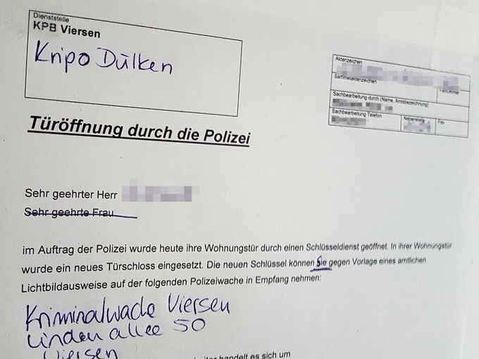 Mutmaßlicher Sexualstraftäter gefasst - Wohnungstür Mutmaßlicher Sexualstraftäter gefasst - Wohnungstür