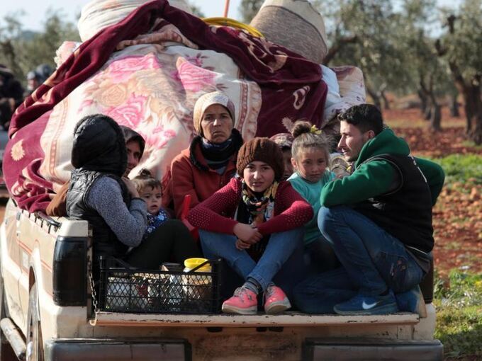 Flüchtlinge verlassen Afrin