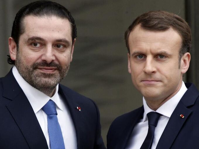 Saad Hariri und Emmanuel Macron