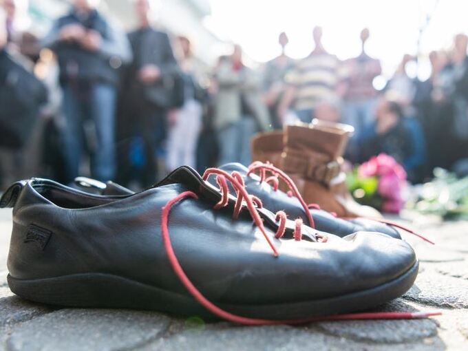 Blumen und Schuhe