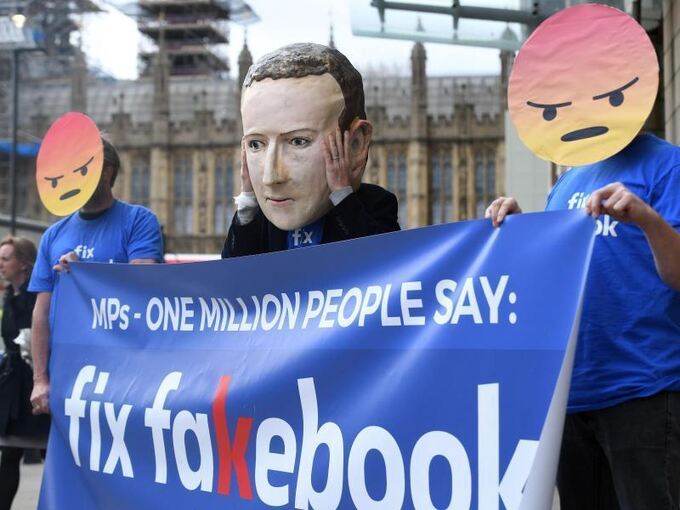 Protest gegen Facebook