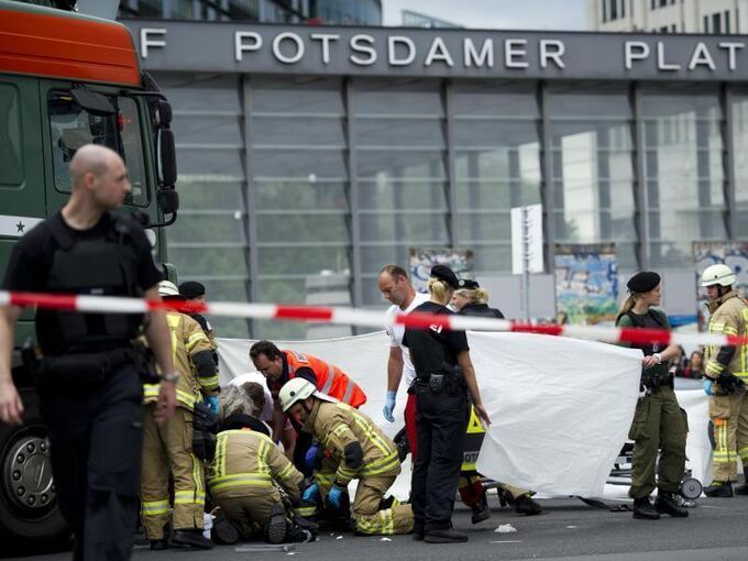 Unfall am Potsdamer Platz