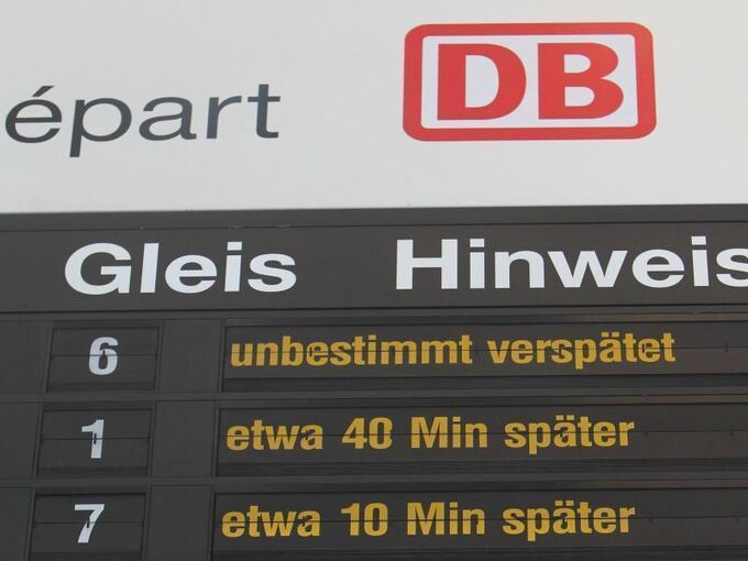 Verspätungen bei der Deutschen Bahn
