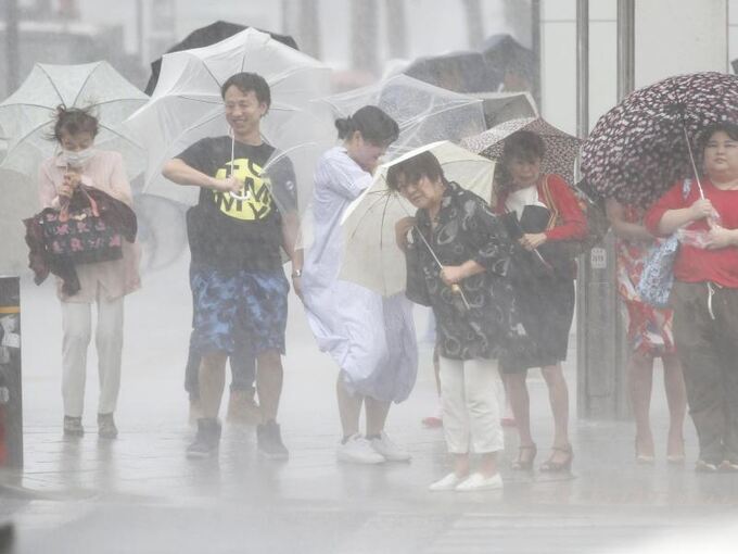 Taifun in Japan