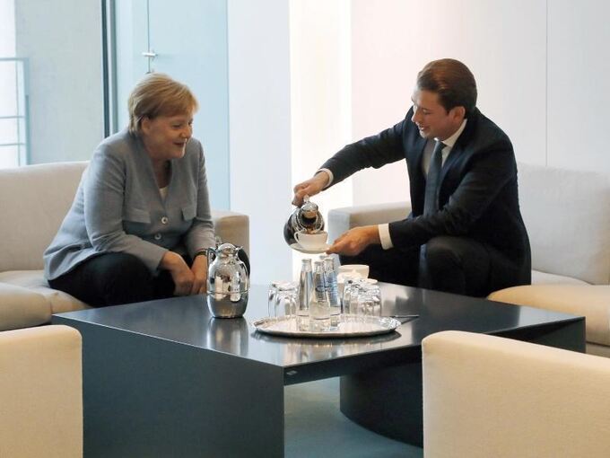 Bundeskanzlerin Merkel empfängt Bundeskanzler Kurz