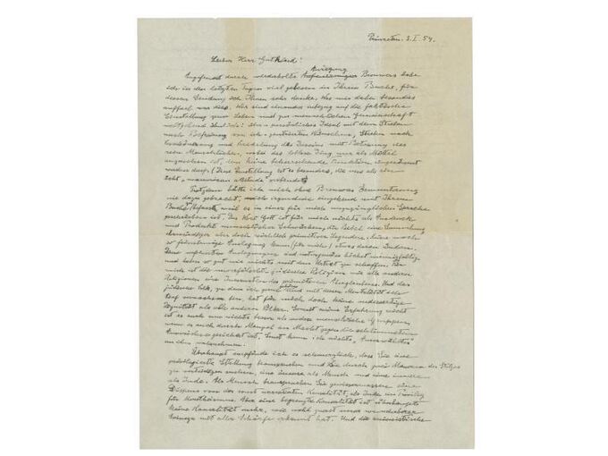 Handgeschriebener Einstein-Brief