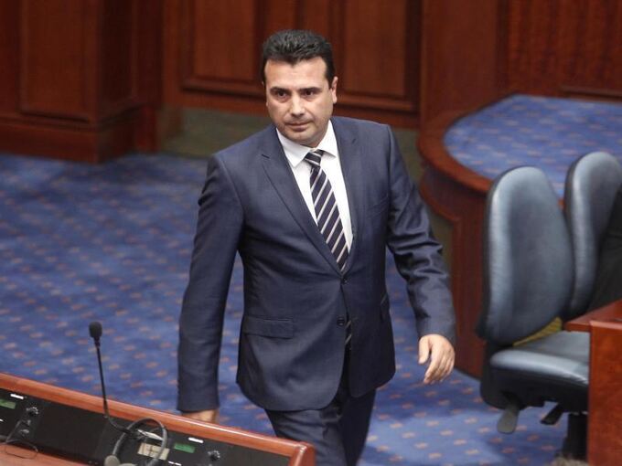 Zoran Zaev in Skopje
