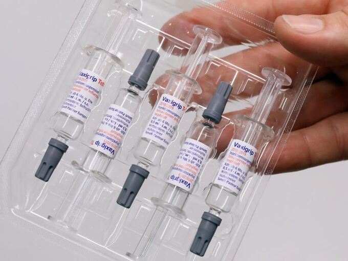 Spritzen für Grippeschutzimpfungen