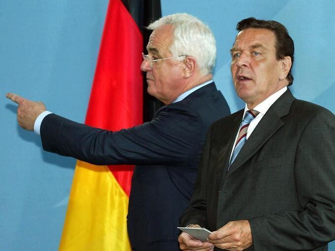 Gerhard Schröder und Peter Hartz