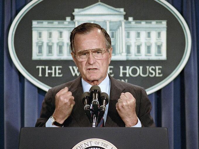 George Bush im Weißen Haus