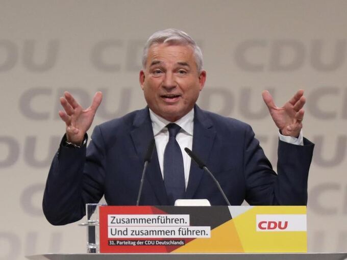 Thomas Strobl spricht auf dem CDU Bundesparteitag