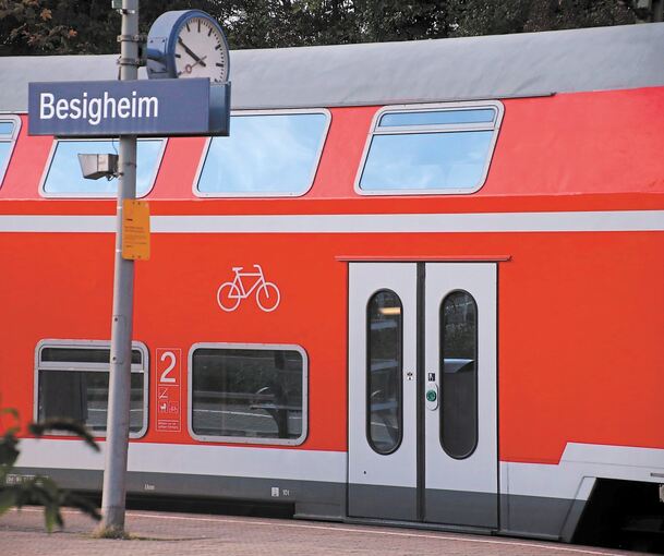 Im Idealfall fährt die Frankenbahn und hält in Besigheim. Gestern hat es – einmal mehr – nicht funktioniert. Archivfoto: Alfred Drossel