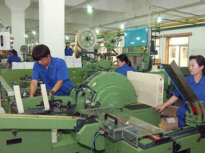 Tabakfabrik in Pjöngjang