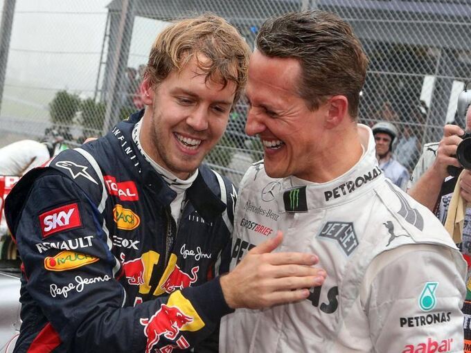 Vettel und Schumacher