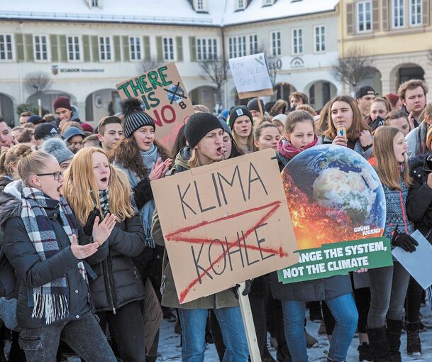 Für den Klimaschutz gehen auch in Ludwigsburg Schüler auf die Straße – und zwar während der Unterrichtszeit.. Foto: Holm Wolschendorf