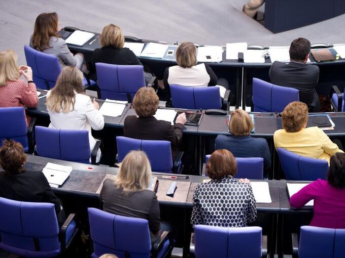 Weibliche Bundestagsabgeordnete