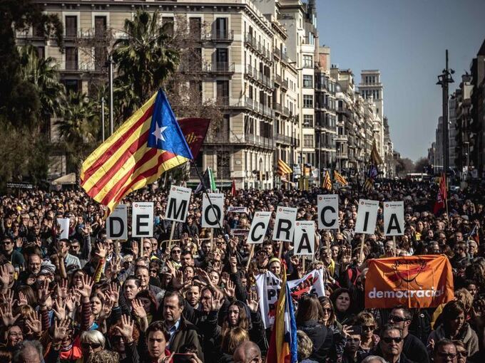 Proteste in Barcelona