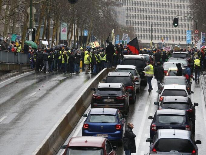 Demonstration für Klimaschutz in Brüssel