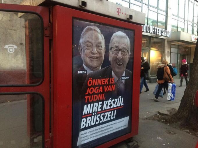 Plakatkampagne in Ungarn