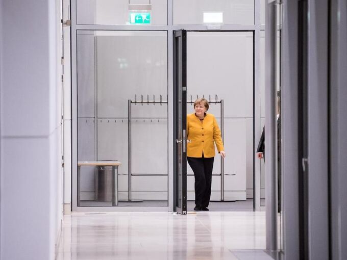 Merkel beim Koalitionsausschuss