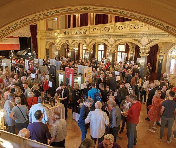 Die Musikhalle in Ludwigsburg bietet den stilvollen Rahmen für den Württemberger Weinsalon am Sonntag, 7. April 2024.