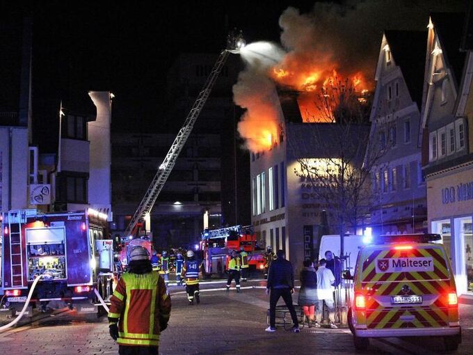 Brand in Aalener Einkaufszentrum