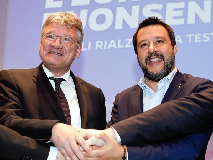 Meuthen und Salvini