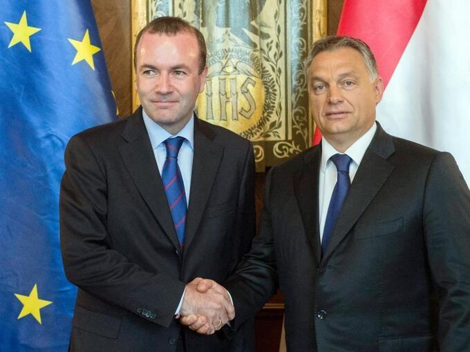 Manfred Weber und Viktor Orban