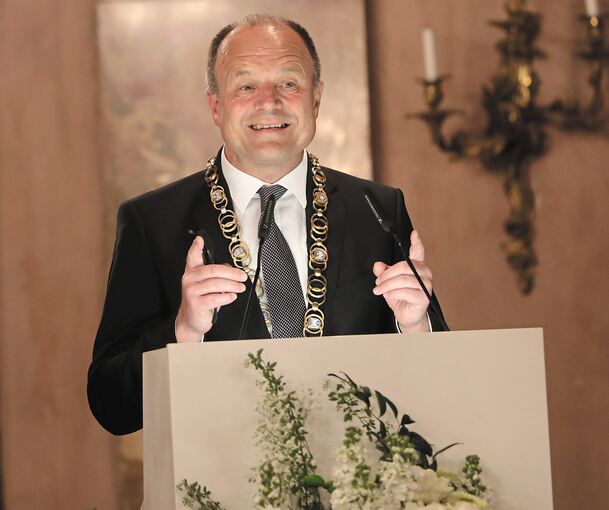 Oberbürgermeister Werner Spec hielt die Festrede bei der Stadtgründungsfeier in diesem Jahr selbst.