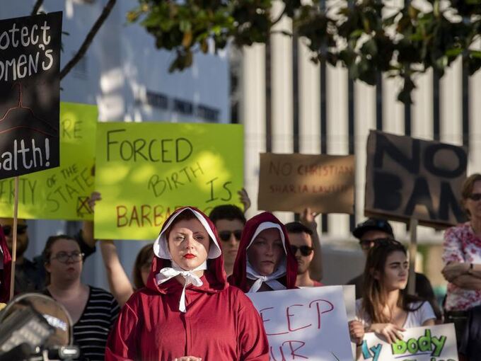 Protest gegen Abtreibungsverbot in Montgomery