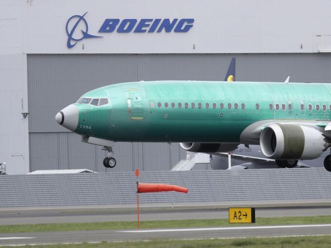 Boeing 737 MAX 8 Flugzeug bei Testflug