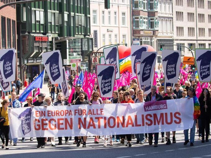Demonstrationen für Europa