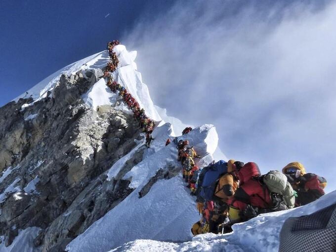 Bergsteiger am Mount Everest