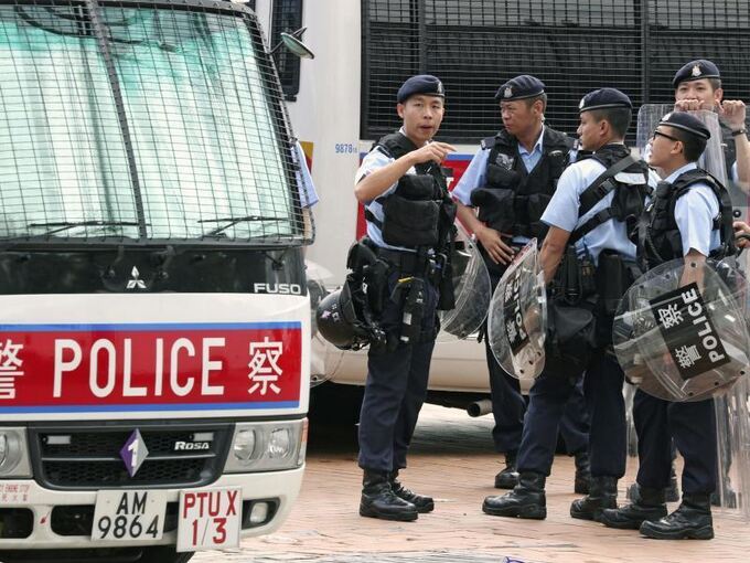 Polizei in Hongkong