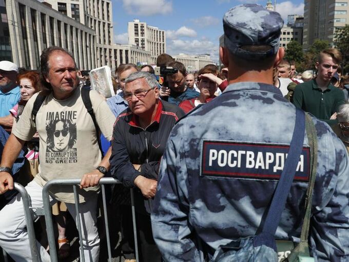 Kundgebung in Moskau