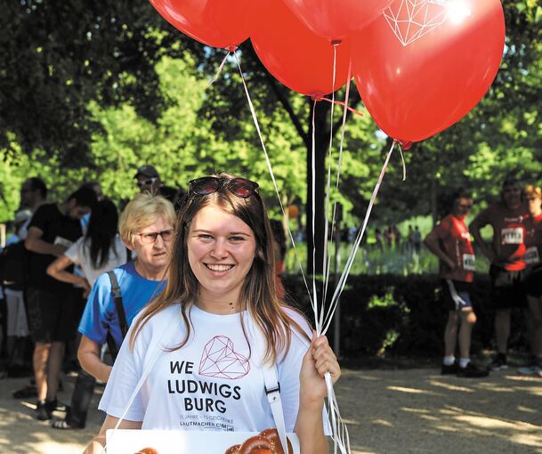 Brezeln in Herzform.