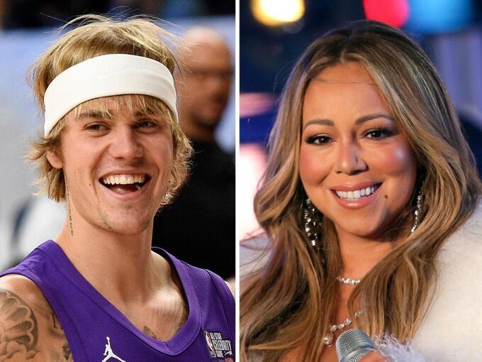 Justin Bieber und Mariah Carey