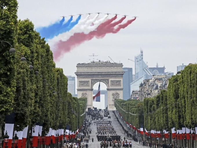 Französischer Nationalfeiertag in Paris