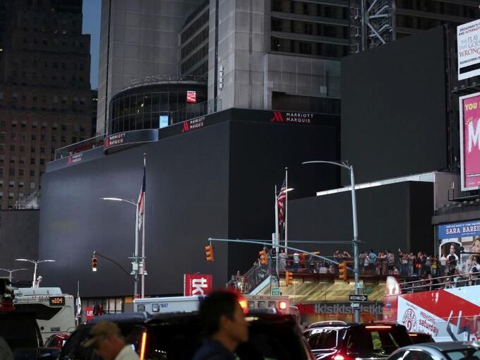 Times Square ohne Strom