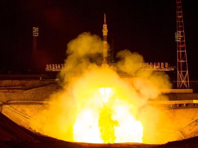 Raketenstart in Baikonur