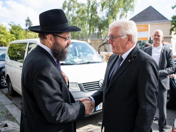 Bundespräsident Steinmeier trifft Rabbiner Teichtal
