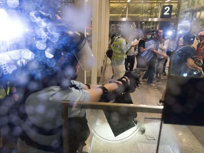 Konfrontation in Hongkong